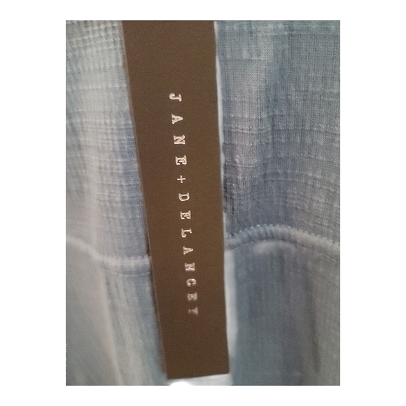 JANE + DELANGEY - 1X V Neck Rustic Blue Blouse - Picture 7 of 9